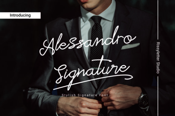 Alessandro Signature: A Font for Creating Calm, Elegant Layouts