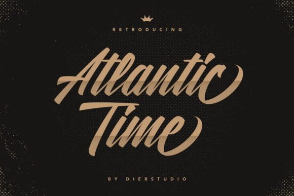 Atlantic Time: A Versatile Script Font for Editorial Charm