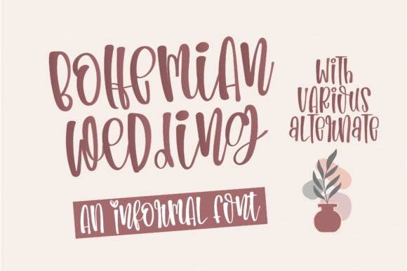 Bohemian Wedding: A Charming Handwritten Font for Web Design