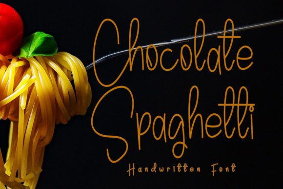 Chocolate Spaghetti: A Handwritten Font for Web Design