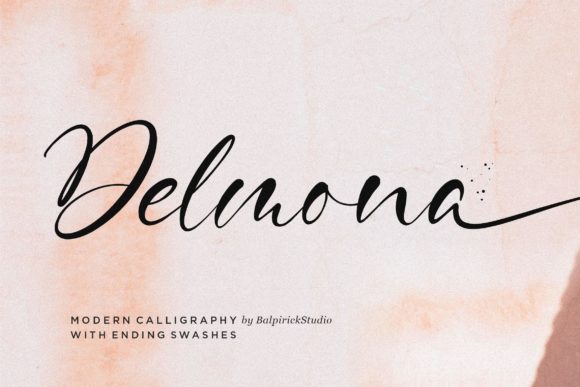 Delmona: A Handwritten Font for Elegant Editorial Design