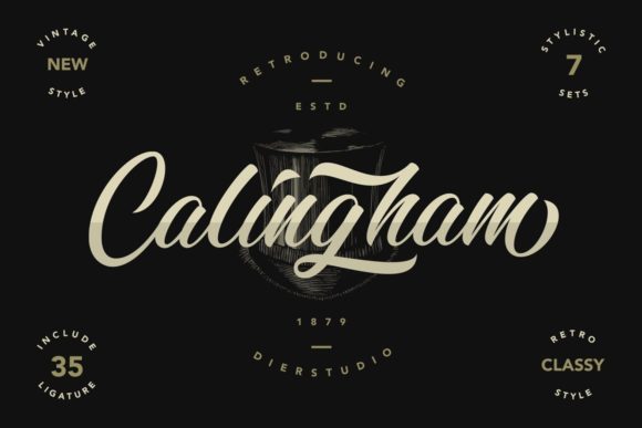 Elevate Your Web Design with Calingham: A Premium Handwritten Font