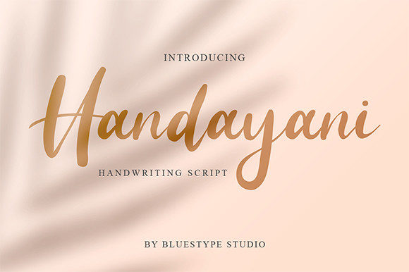 Handayani: A Cursive Font for Editorial Personality