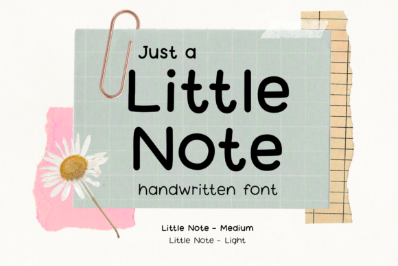 Little Note: A Charming Handwritten Font for Web Design