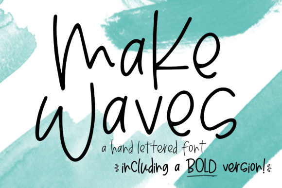 Make Waves: A Quirky Handwritten Font for Editorial Charm
