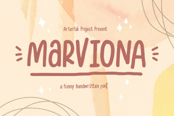 Marviona: A Friendly Handwritten Font for Branding That Connects