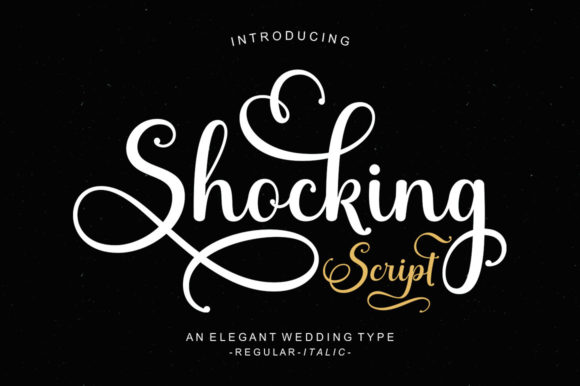 Shocking: A Dazzling Script Font for Editorial Design