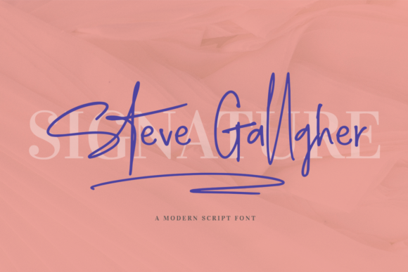 Steve Gallagher Font: A Casual Script for Your Business Brand