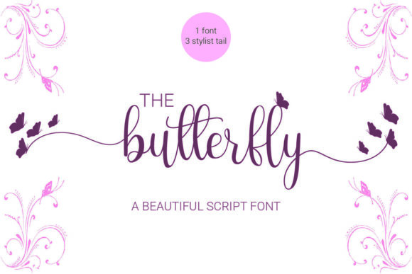 The Butterfly: An Enchanting Script Font for Editorial Design