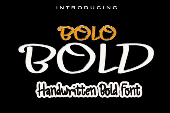 Unleash Creativity with Bolo Bold: A Handwritten Font for Makers