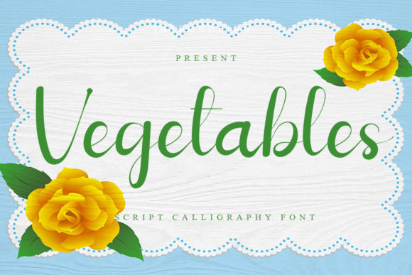 Vegetables: A Refined Script Font for Elegant Web Design